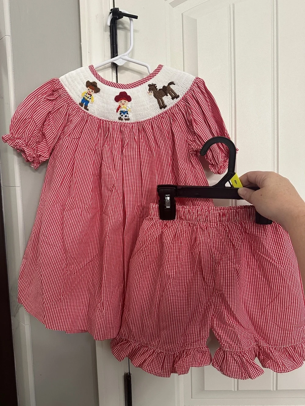 Girls Toy Story Smocked Dress & Bloomer Set